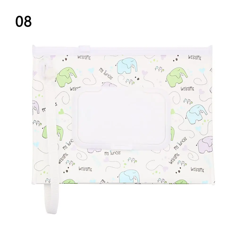 Snap-Strap Carrying Case Flip Cover Cosmetic Pouch Tissue Box Wet Wipes Bag Stroller Accessories