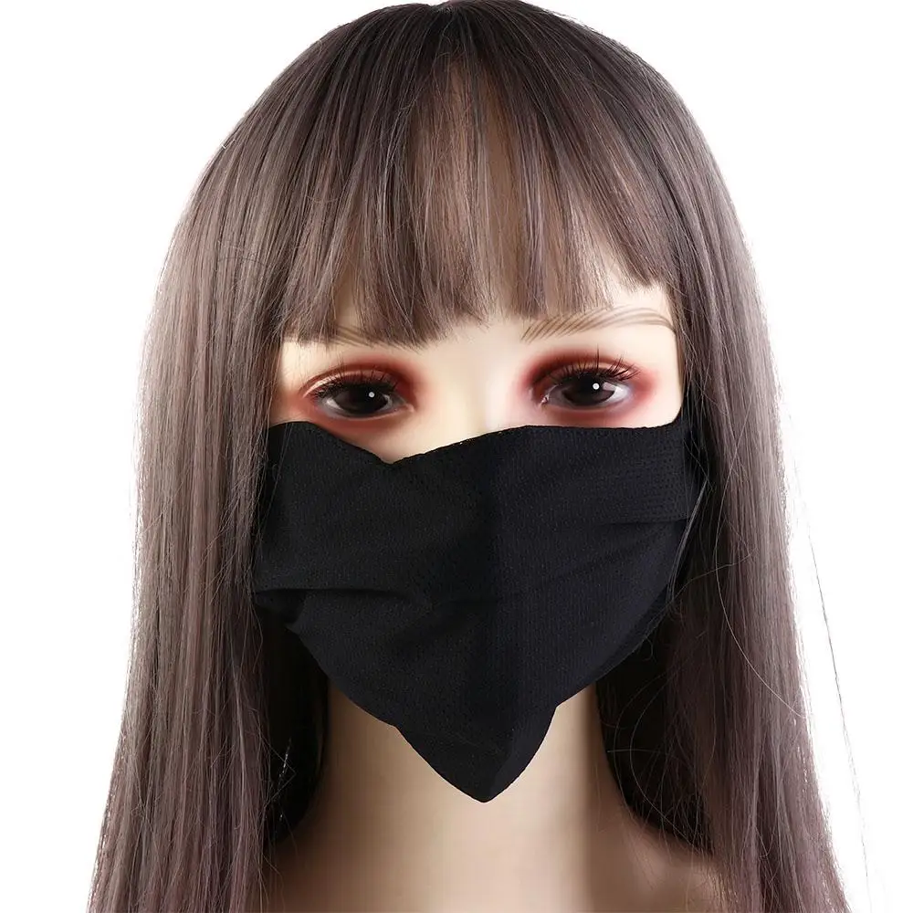 Shield Cycling Breathable Summer Hiking Sun Protection For Girl Outdoor Mesh Sunscreen Mask Face Scarf Face Cover Ice Silk Mask