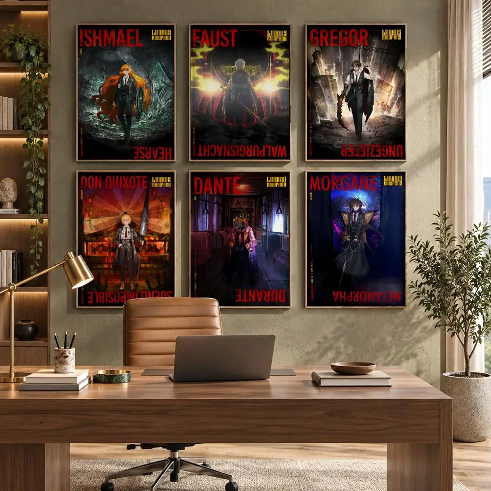 Game L-Limbus Company Poster High-Quality Waterproof Wall Decal for Study, Living Room & Garage, Great Gift for Fans