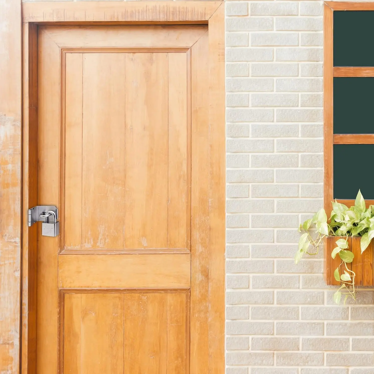 90 Degree Door Hasp Latch 304 Stainless Steel Safety Right Angle Locking Latch Door Clasp Hasp Lock with Screws