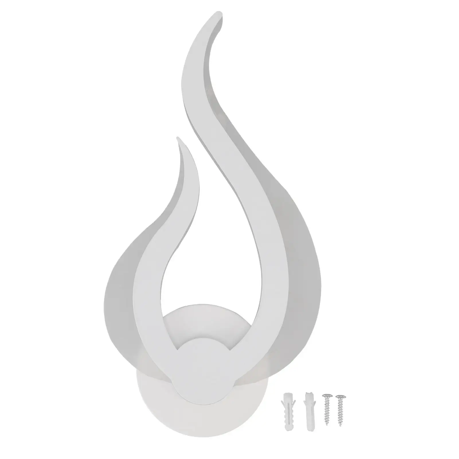 

Flame-Shaped LED Wall Sconce 85-265V Acrylic Eye Protection - Stylish Baking Painted Luminaire with Expansion Tube