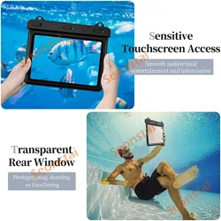 Water Resistance Pouch Case Cover Protector 8 Inch Waterproof Tablet Dry Bag For Ipad Kindle Samsung 8 inch Swimming Beach Bag