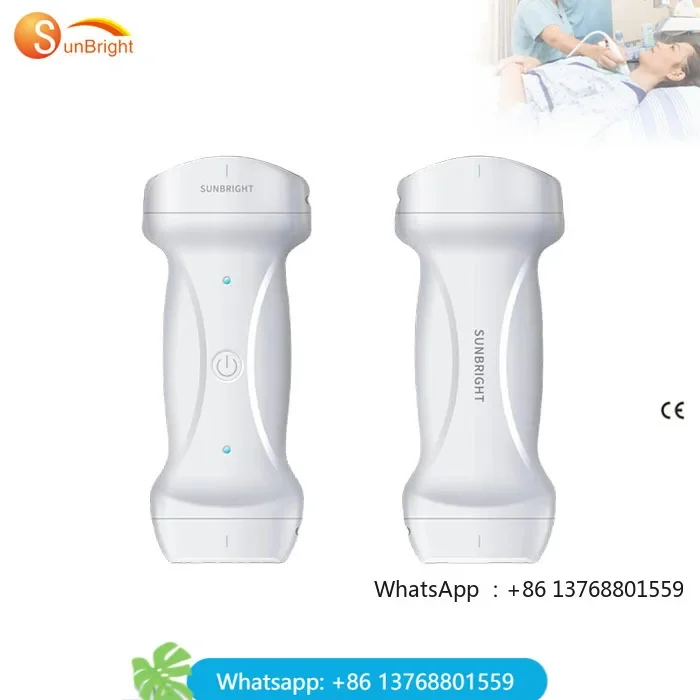 2024 New Wireless Color Doppler Probe Double-headed Android Windows Probe 3-in-1 Convex Linear Array Phased Array Multi-function