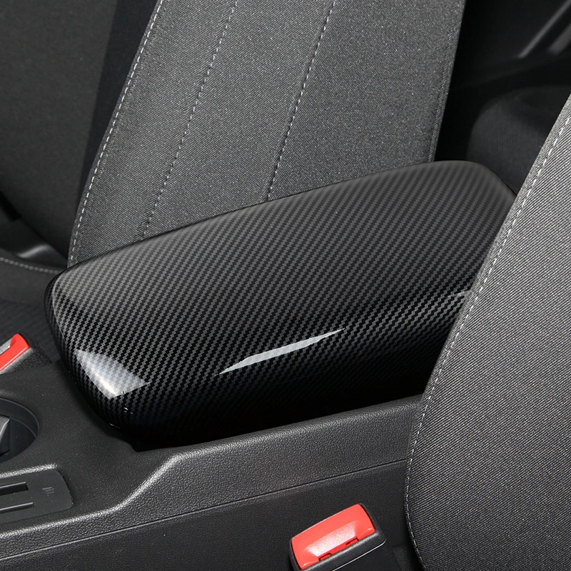 

For Audi A3 8Y 2021-2022 Car Sticker Center Console Armrest Box Panel Cover Decoration Carbon Fiber Color Interior Accessories