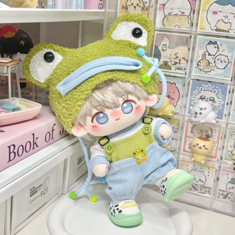 20cm cotton doll boy's clothes with belt pants set - cute plush toy doll set for costume changing without attribute replacement