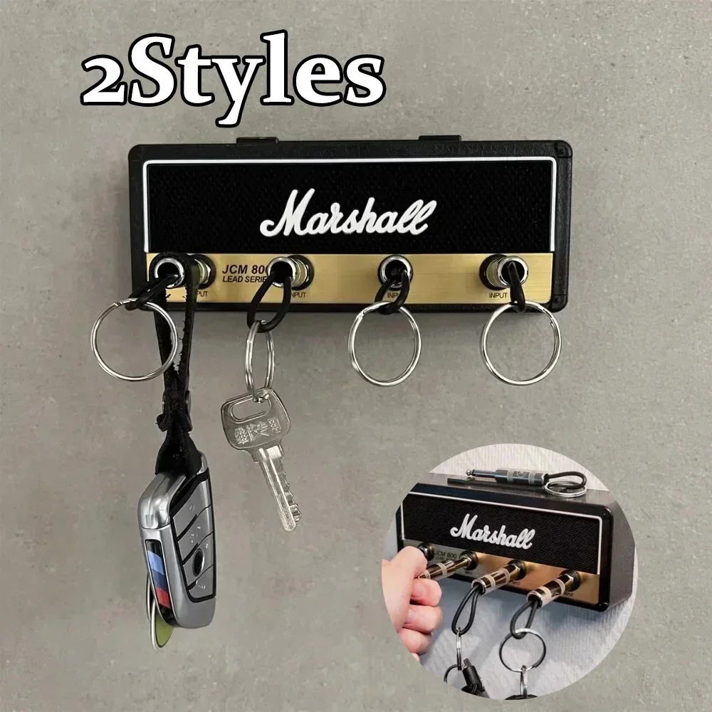 Key Storage Jack Music Speaker Keychain Storage Base Wall Keychain Holder Music Guitar Amp Key Hanger Home Wall Racks