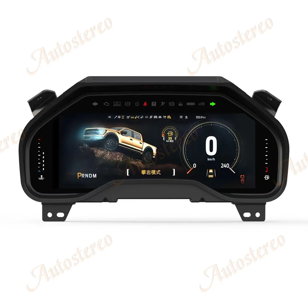 Pickup Car Odometer Screen For Ford F150 2015-2021 Virtual Cockpit Digital Cluster Dashboard Speed Meter Head Unit Multimedia