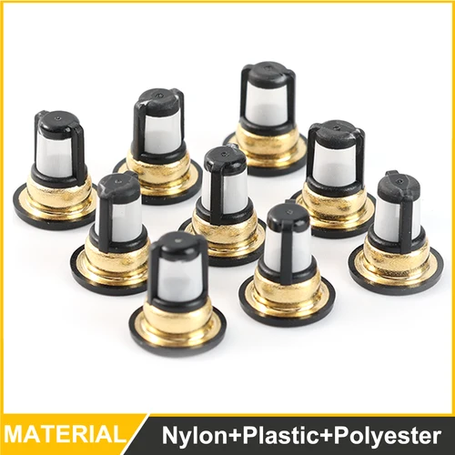 Para Honda Civic 2011 2010 2009 2008 100 PC inyector de combustible Micro filtro de cesta Kit de reparación filtro de inyector de combustible para motocicleta Auto