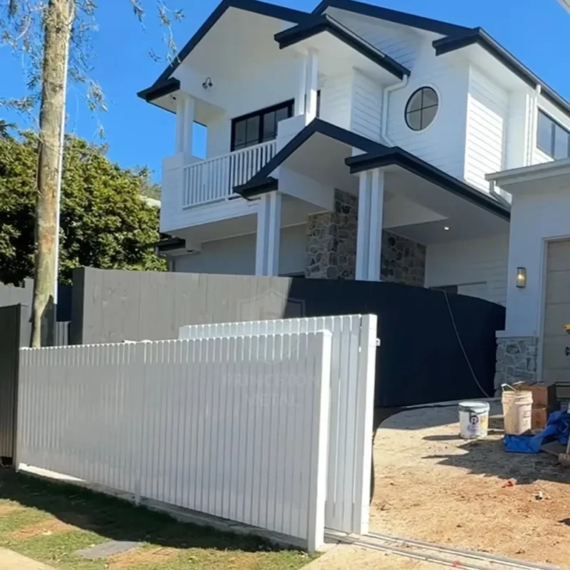 Garden Electric Customized Space-Saving Multi-Panel Aluminum Telescopic Powder Coated Sliding Gate for House Driveway Yard