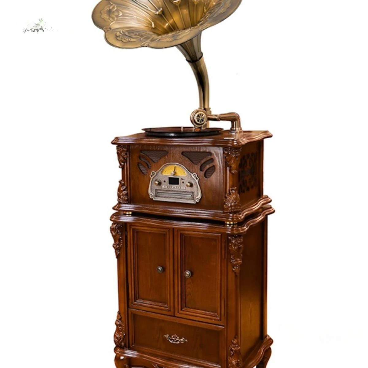 

American European Chinese vinyl record player old-fashioned antique karaoke stay