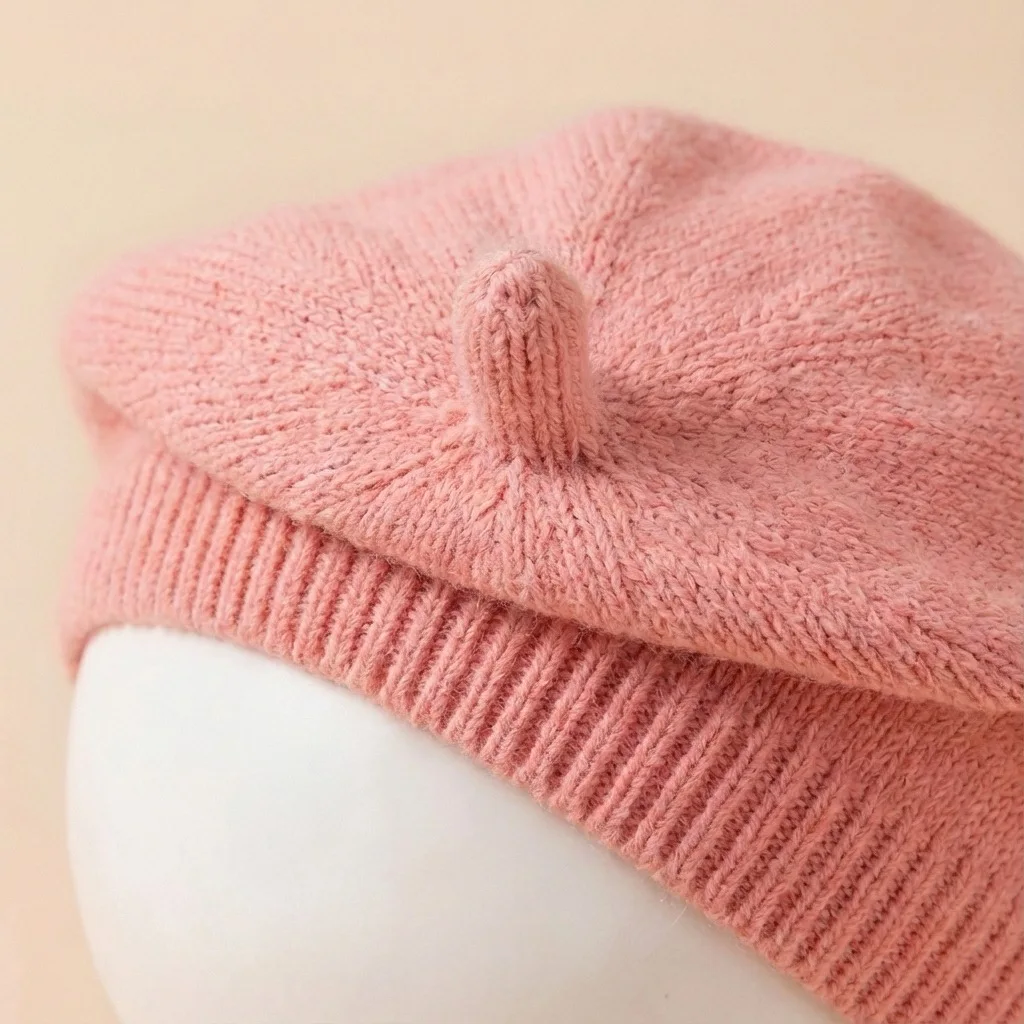 Neugeborenen Baby Gestrickte Kappen 2026 Frühling Mädchen Baskenmütze Kürbis Hut Weichen Stoff Kind Mode Kopfbedeckungen Winter kinder Zubehör – Detail 6