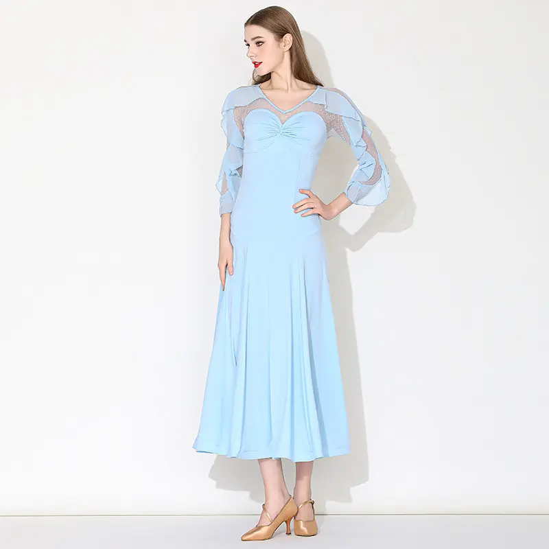 Customized Modern Dance Dress MY892 National Standard Ballroom Dance Competition Dresses