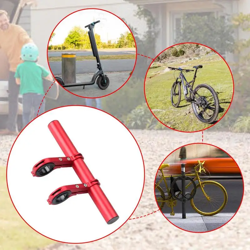 Bikes Handle Bar Extenders Sturdy Rustproof Aluminum Alloy Handlebar Extender Mount Lightweight Easy Installation Cycling