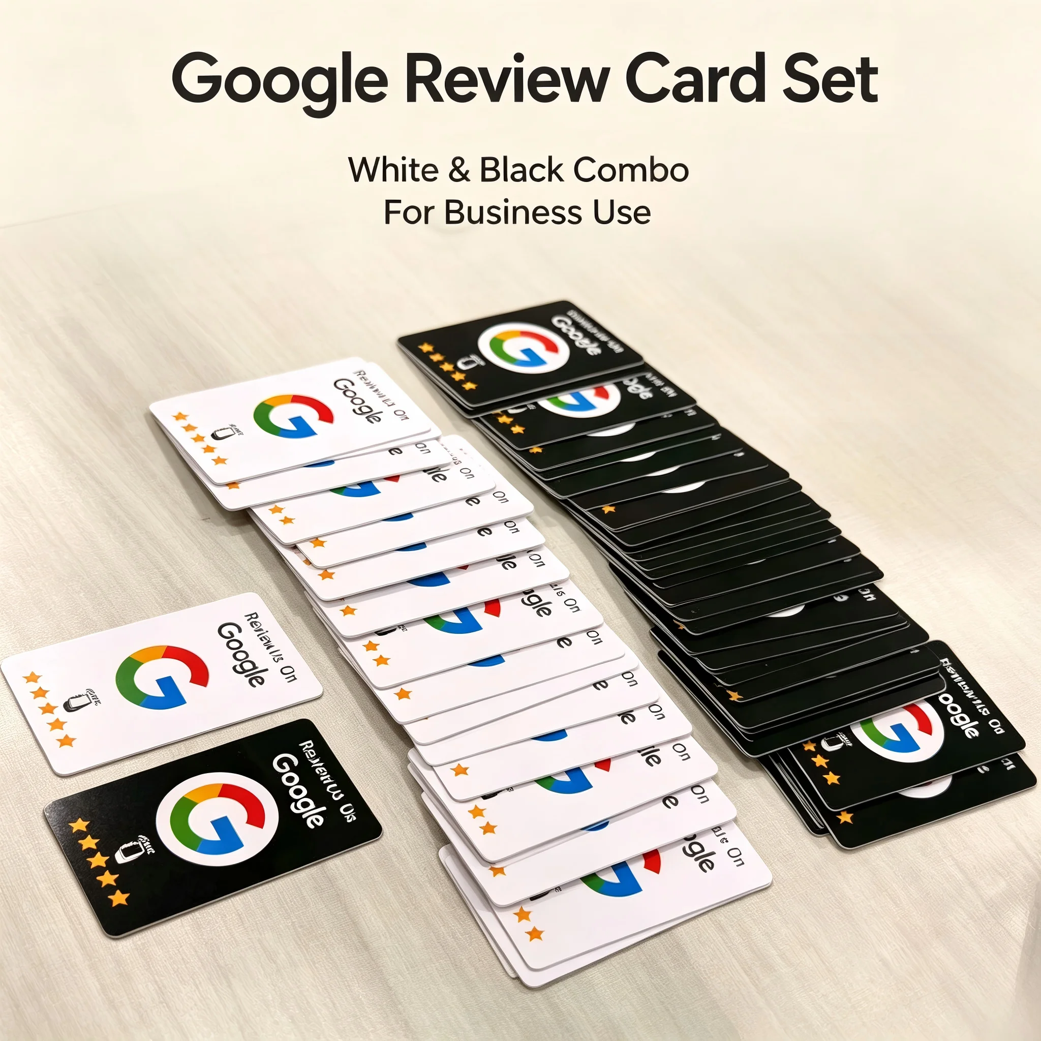NFC215 Programmable QR Code Google Review Card 13.56Mhz Independent Setting Station Business Marketing Tool