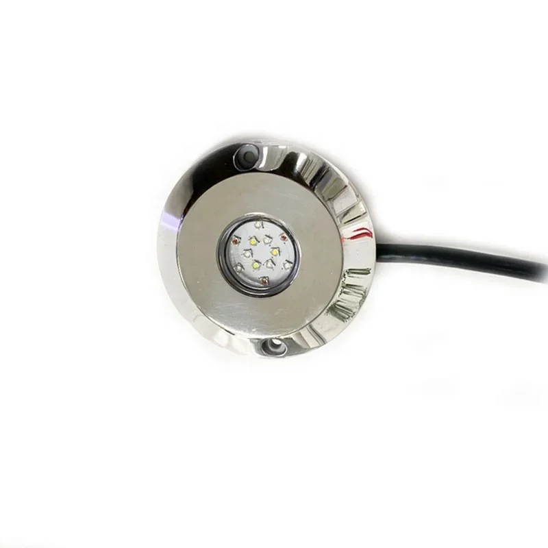 Premium RGBW Marine Underwater Boat Light 50W to 180W, IP68 Submersible Transom LED Yacht Light 316 Stainless Steel