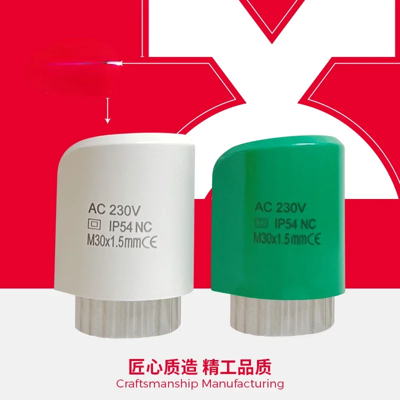 230v nenhum nc cabeça da válvula do atuador térmico elétrico para o distribuidor do termostato underfloor aquecimento radiador normalmente aberto fechado