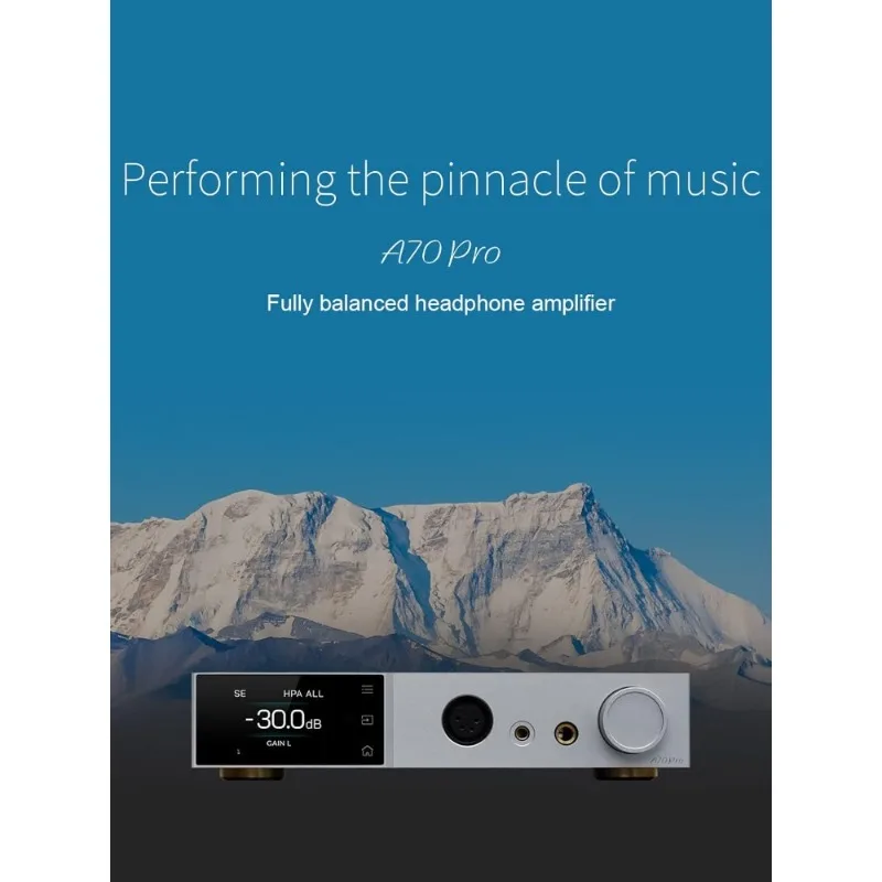 Fully Balanced Headphone Amplifier 17000mW x2 Relay Volume Preamp with Remote Control Silver