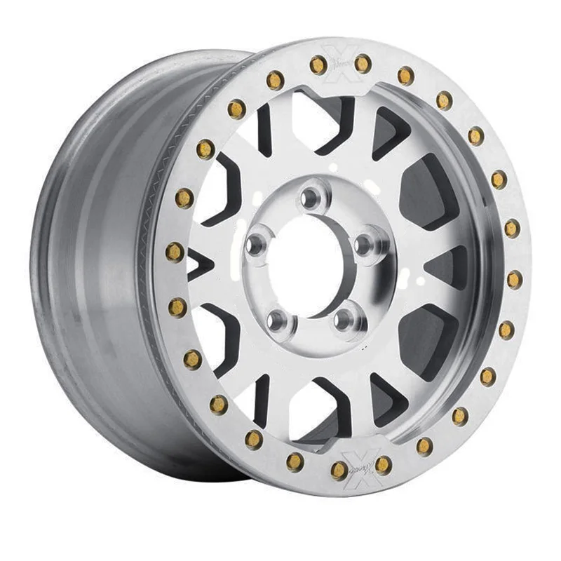 15 16 17 18 19 20 Inch Aluminum Beadlock KMC Forged Pickup & SUV Wheels Negative Offset 139.7 Rims for Jeep Ford Ram