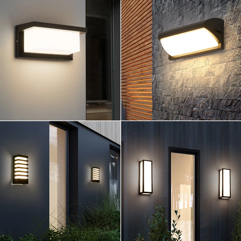 

GEFENSI Outdoor 12W 18W LED Wall Lamp Aluminum Alloy Material Waterproof IP65 Garden Corridor Balcony Porch Lights Sconce AC85-2