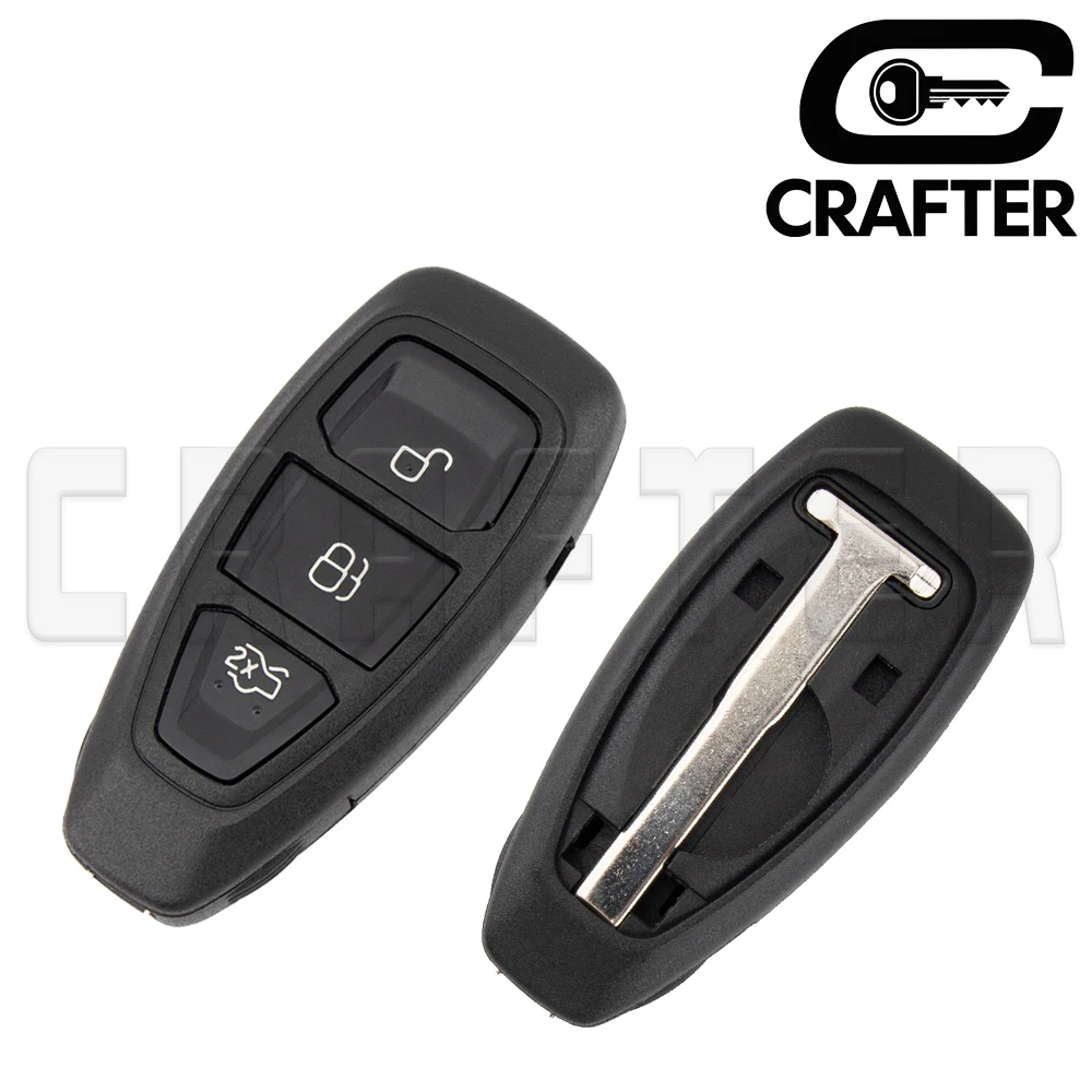 مفتاح Crafters KR5876268 ID49/4D 83 رقاقة 433 ميجا هرتز مفتاح السيارة الذكية لفورد مونديو كوغا فييستا فوكس C-Max KR55WK48801 مع قطع المفاتيح #3