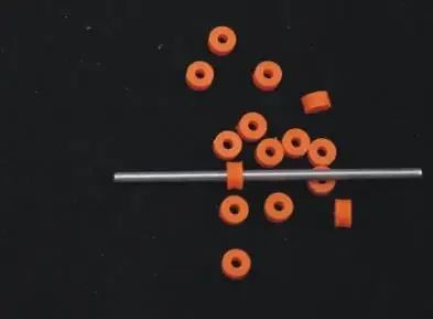 PHIOPILAN 2A orange plastic flexible sleeve 2.0A Tight Fit 2mm  Axle Bushings plastic gasket washer DIY toy accessorie