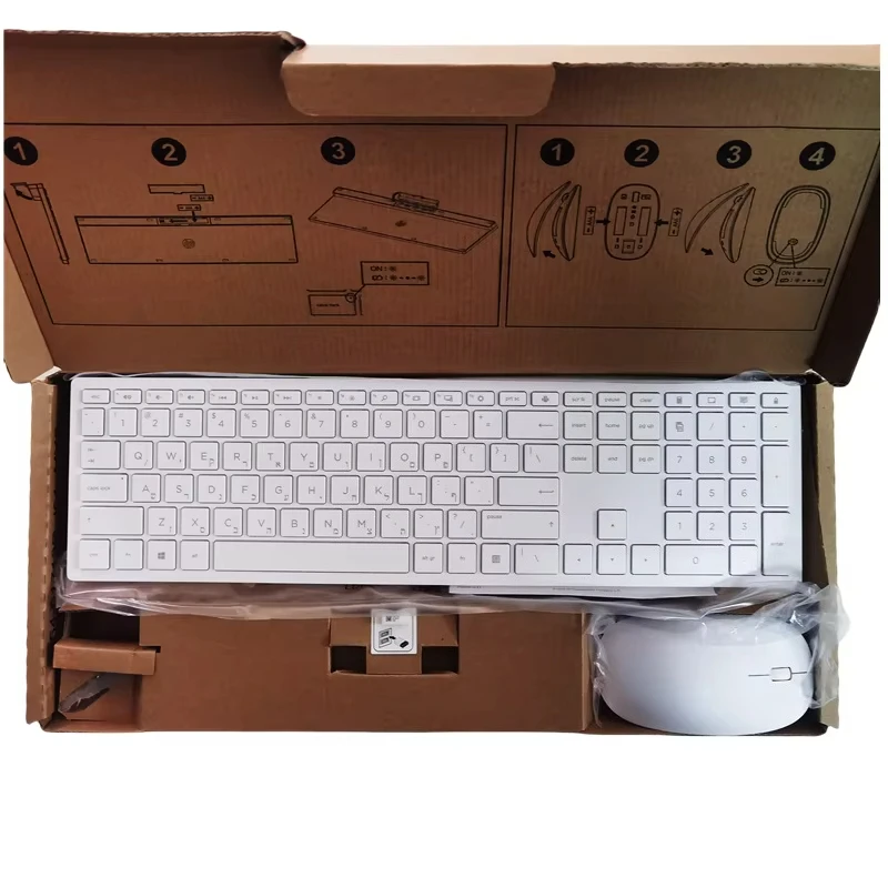 

Hebrew layout Wireless keyboard and mouse set for HP TPC-C002K TPC-C001M