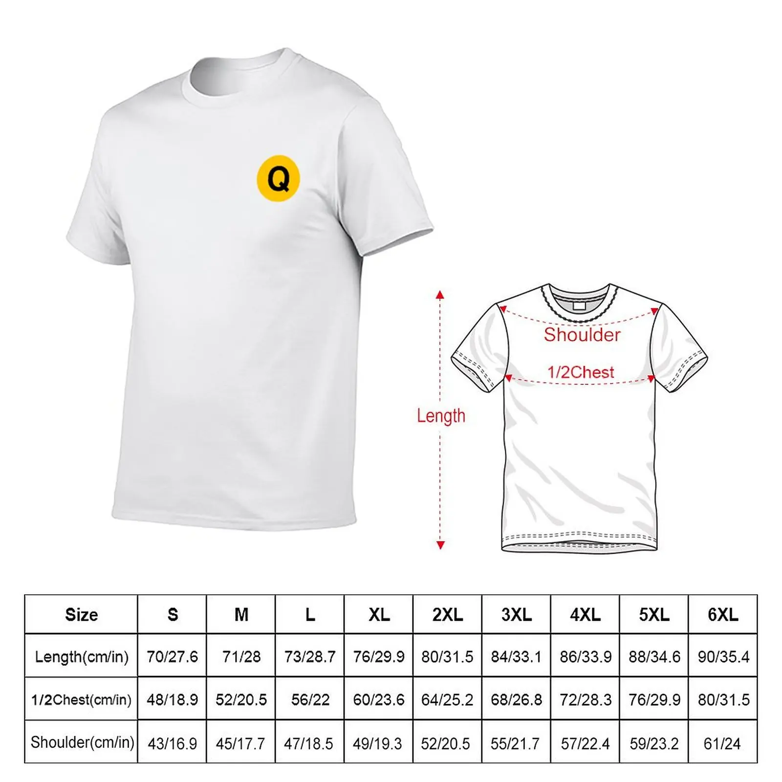 NYC Q Train Subway Logo T-Shirt t shirts for man graphic funny man t shirt cotton high quality men t shirt cotton 100% T-Shirt