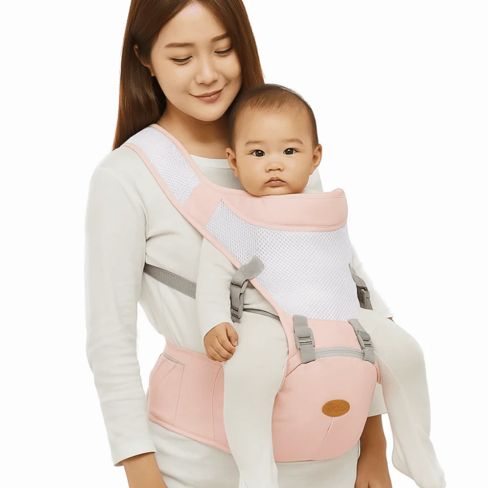 

Newborn Front Holding Baby Carrier Soft Material Sling Design Baby Waist Stool Breathable 360 Ergonomic Carrier