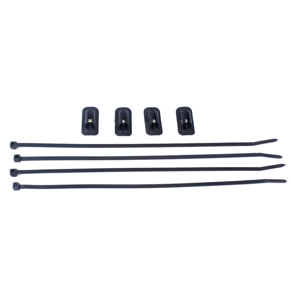 

4pcs 29cm Black Plastic Cable Ties for Bicycle Line Seat Fixing Brake Shifting Universal Frame Stop Bolt Replacement Disc