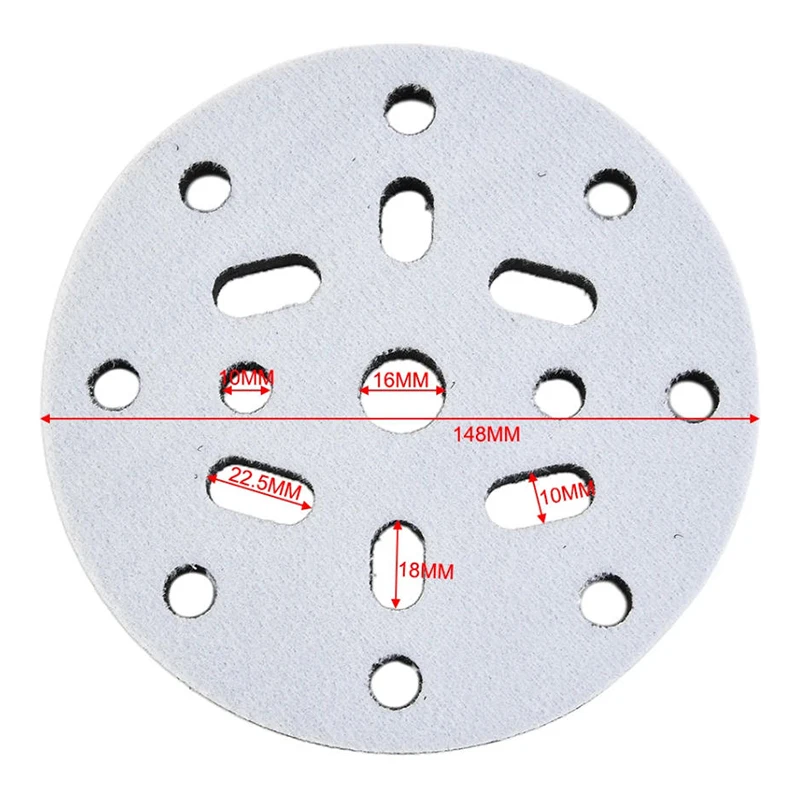 1/3/5pcs Buffing Pad 6 Inch 150mm Soft Buffer Sponge Interface Cushion Pad for Sanding Pads Automobiles Abrasive Tools