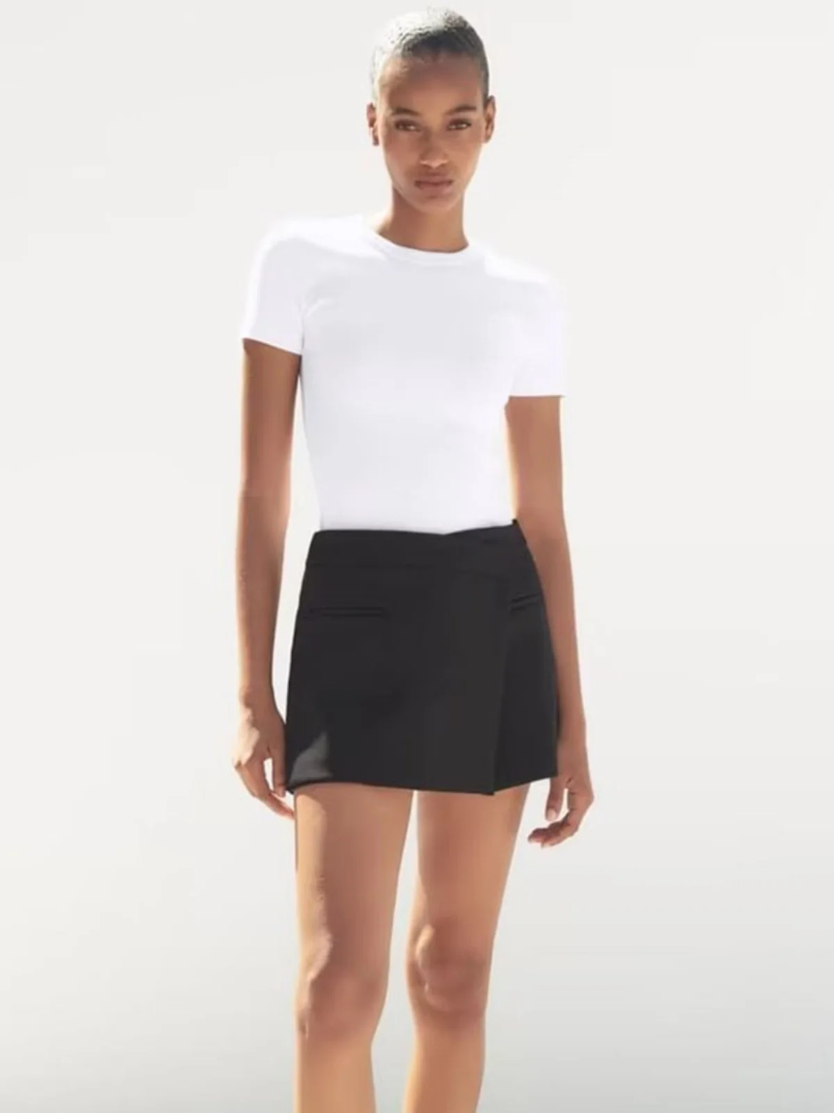 

Casual Versatile Texture f Skirt Pants Women's High Waist Straight Leg Pants Faionable Summer New Sle Ladies Pants
