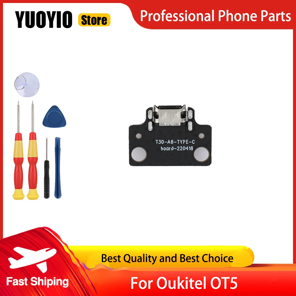 For Oukitel OT5 RT7 Titan 5G ipad Flex Cables Charging Module Cell Phone USB Port Perfect Replacement Parts Free Tools