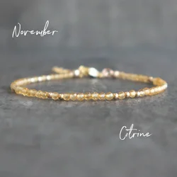 Topaz women's bracelet, give her November birthday stone jewelry gift, rich bracelet