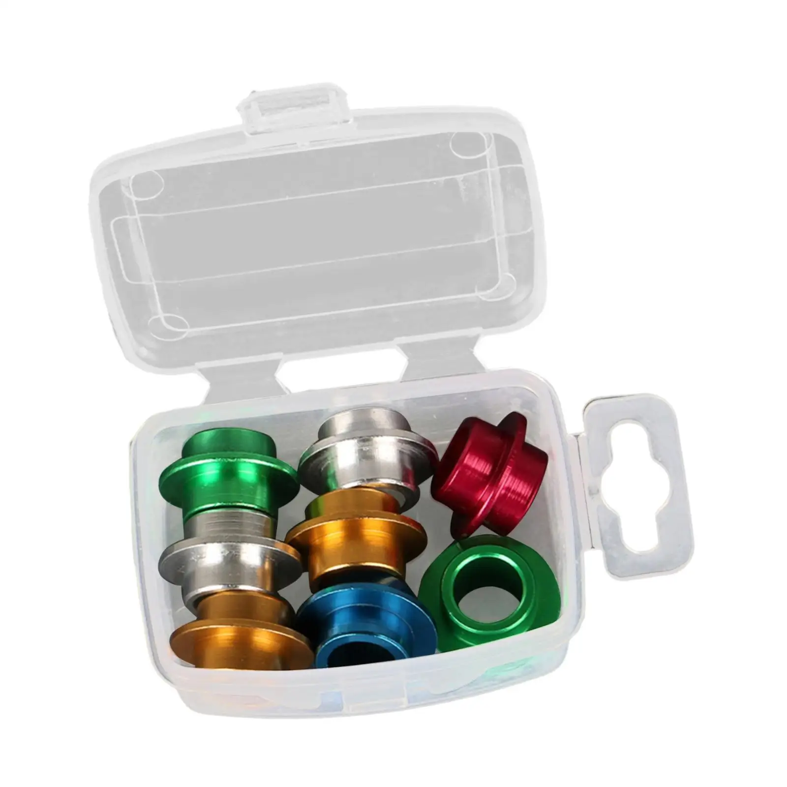 2x8 pçs espaçadores de rolamento de skate inline espaçadores de eixo peças portáteis acessórios para esportes ao ar livre skate inline feminino skate