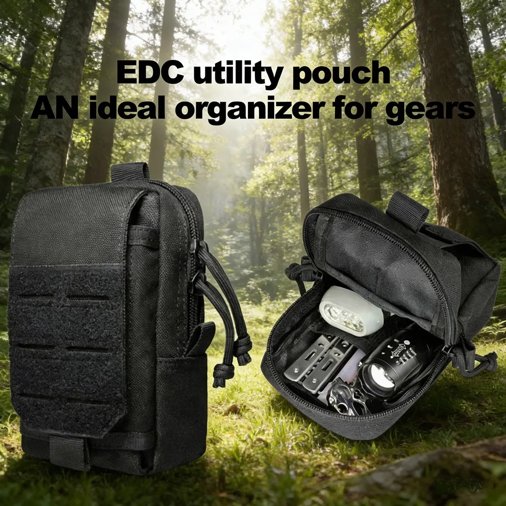 

Тактическая сумка Molle для активного отдыха, поясная сумка EDC для кемпинга, походов, охоты, многофункциональный держатель для телефона