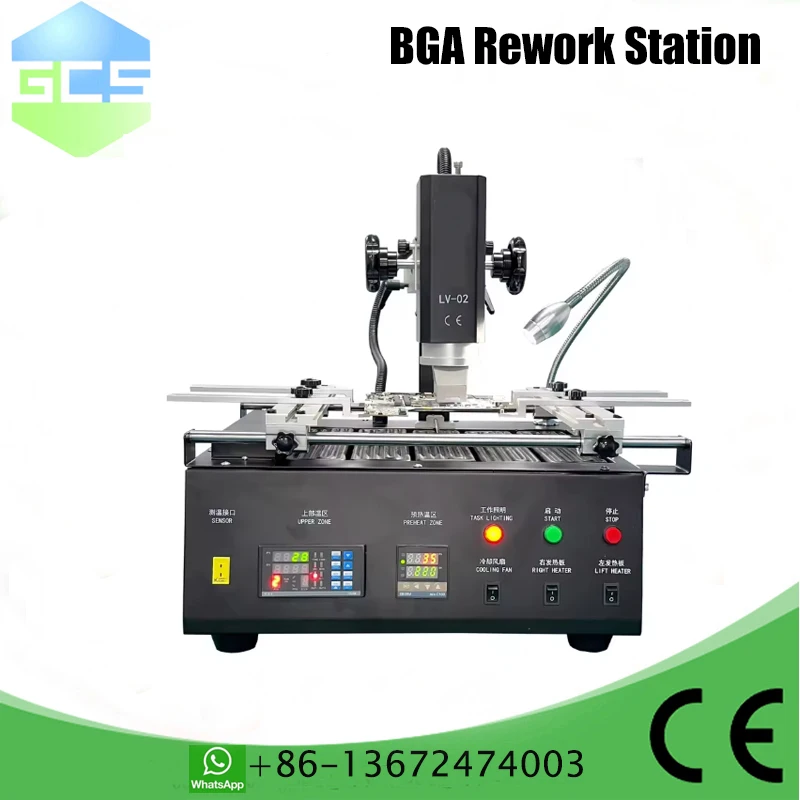 Паяльная станция BGA Full Hot Air LV02 Stages для материнских плат ноутбуков и других больших печатных плат BGA Rework 3900 Вт