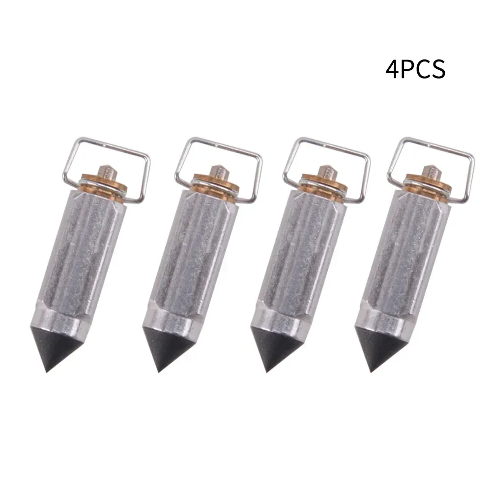 4Pcs Carburetor Float Valve Needle For Ymh For Suzuki Carb Float Needles Motorcycle Carburetor Silver Metal Needle Valve Parts