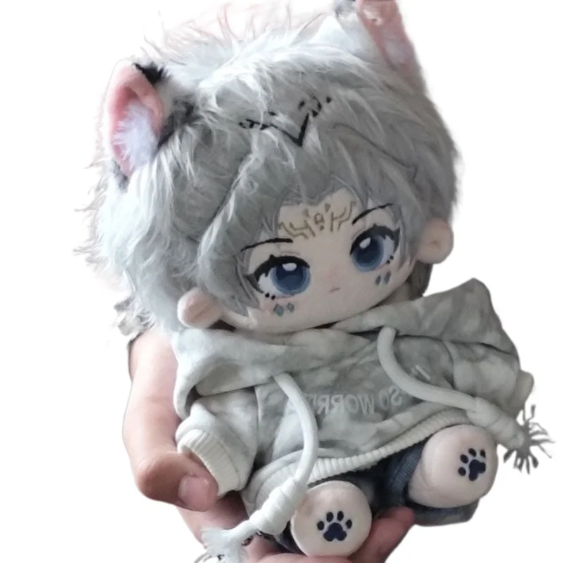 20cm Anime Game Honor of Kings Shouyue Kawaii Cosplay Soft Cotton Doll Body With Tail Cartoon DIY Dress Up Toy Figures Fans Gift