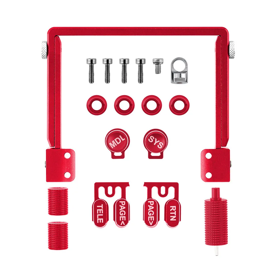 Red CNC Folding Handle Stand + Parts Kit for Radiomaster TX15