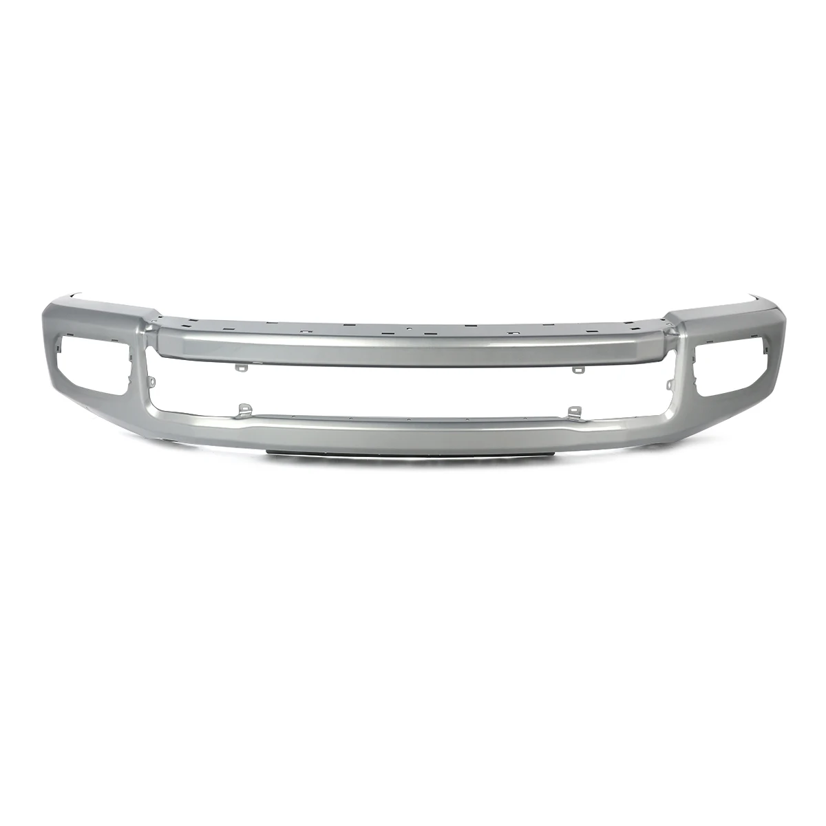 Front Bumper Face Bar for Ford F-250 F-350 2020 2021 2022 Super Duty Front Bumper Assembly with Fog Light Hole Inconic Silver JS