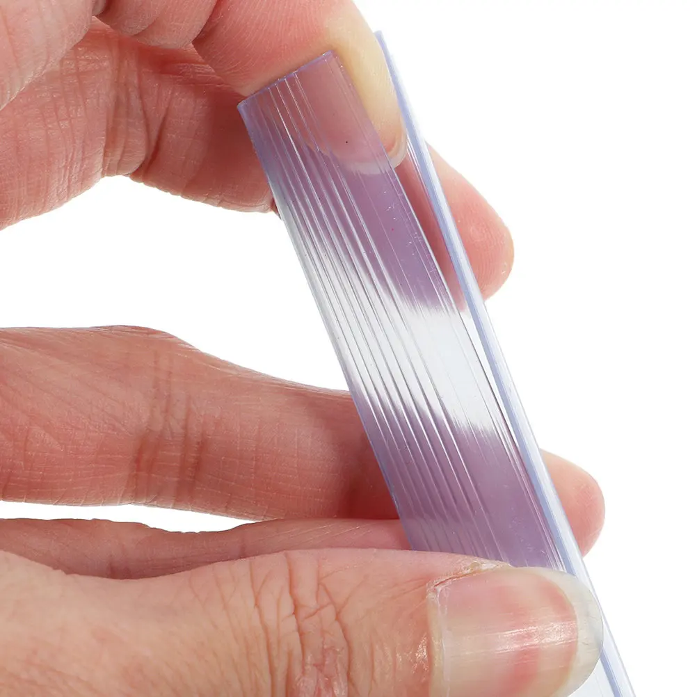 

10Pcs Transparent Slide Binder Pull Rod Clips Loose Leaf Binding Bars Sturdy Plastic Bookbinding Clips Office School Report