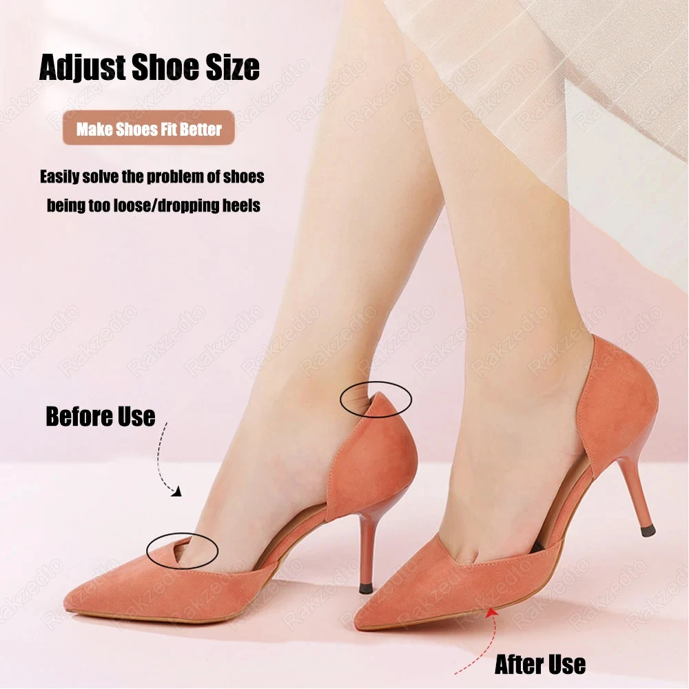 4pcs Forefoot Pads Women High Heels Non-Slip Half Insoles for Shoes Size Reduce Memory Foam Shock Absorber Pain Relief Foot Pads