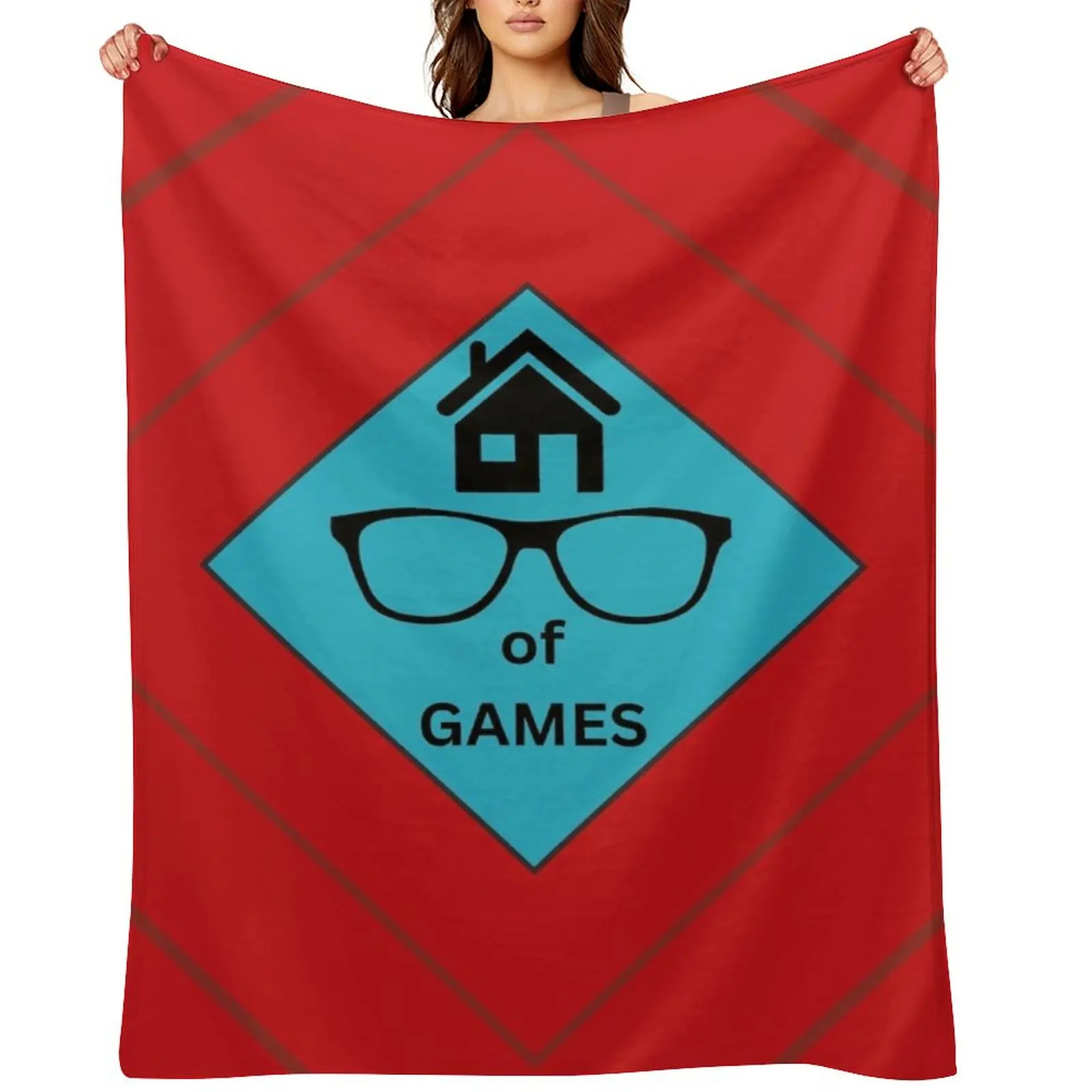 

House of Games Throw Blanket Picnic Beach blankets and throws Camping Blankets