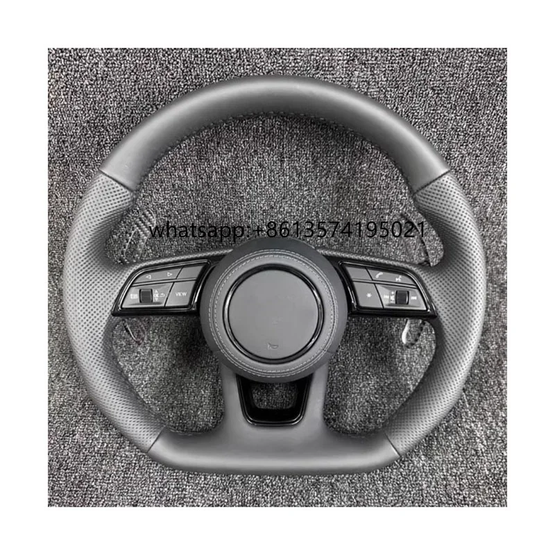 

For A5 A6 C6 C7 A7 R8 RS RS3 RS4 RS5 Q3 Q5 Q7 TT A3 A4 B8 S3 S4 S5 B9 RS6 RS7 Custom Leather Steering Wheel Car Accessories