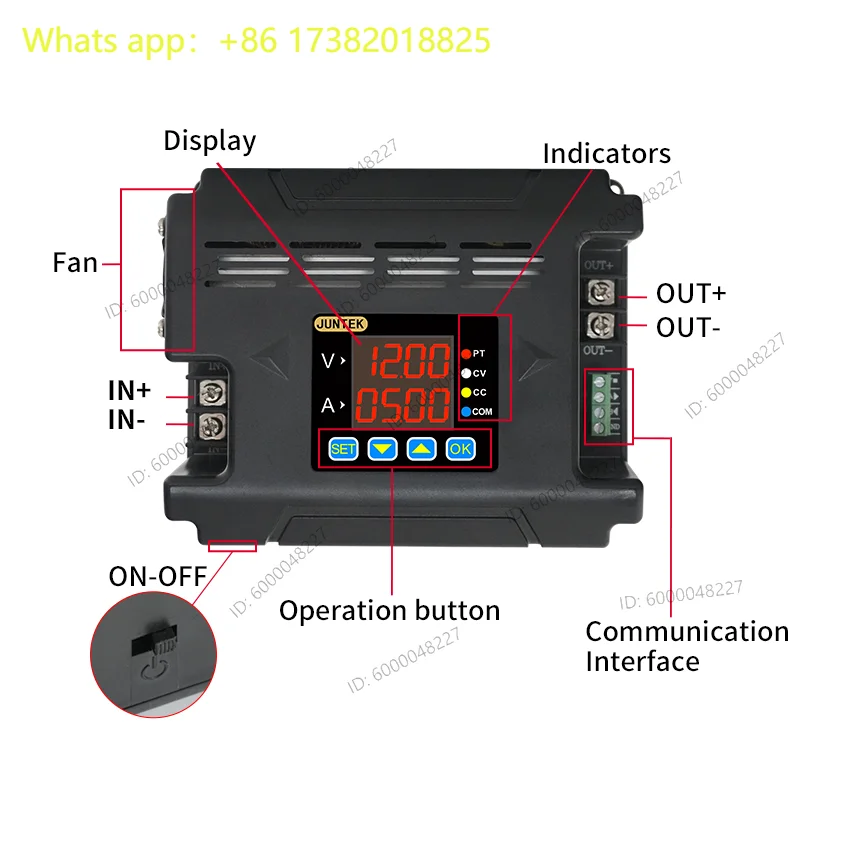 DPH8920 20A DPH8909 0-96V Digital Programmable Power Supply Constant Voltage Current TTL MODBUS 485 Communication DC-DC