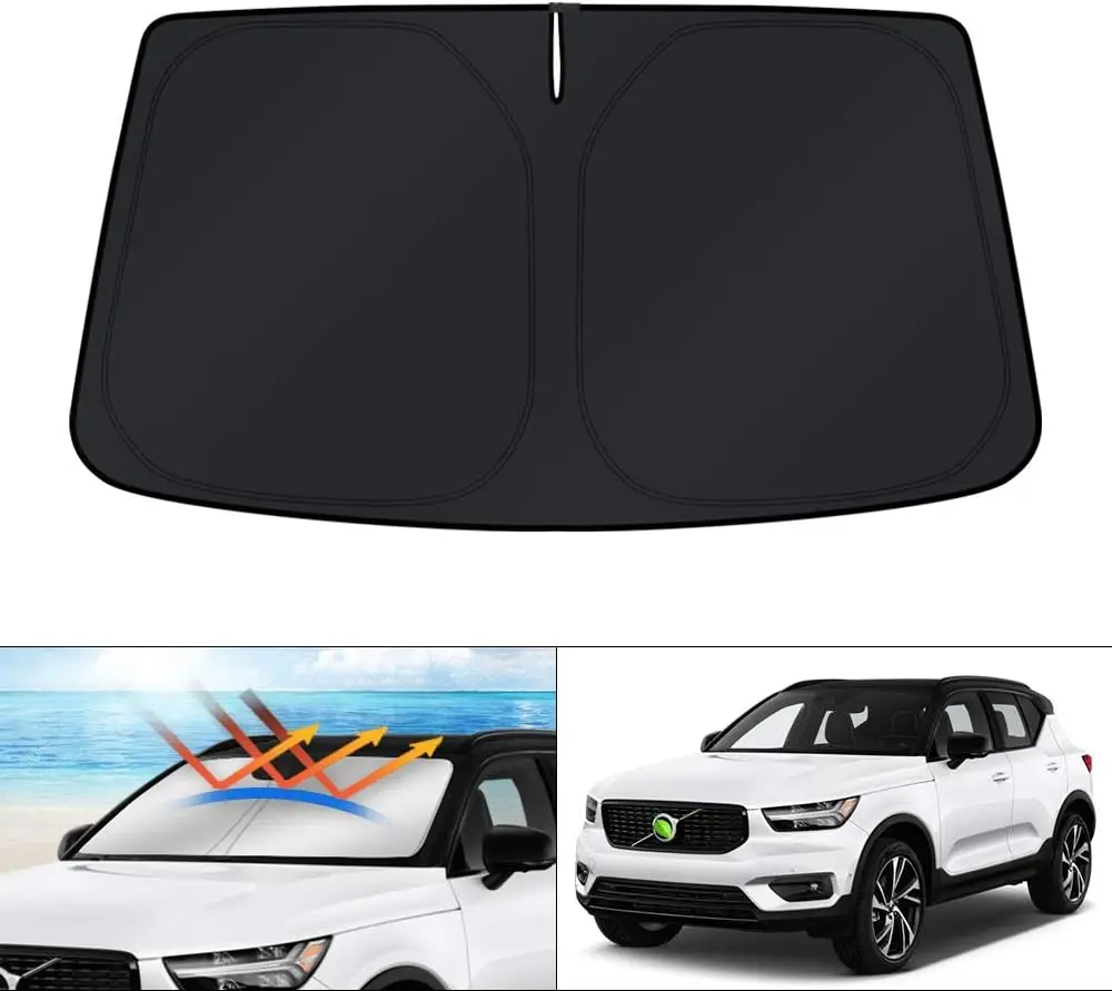 

Windshield Sun Shade for 2019-2025 2026 Volvo XC40 Accessories Sunshade Sun Visor Protector Foldable Blocks UV Rays Keep Your Ca