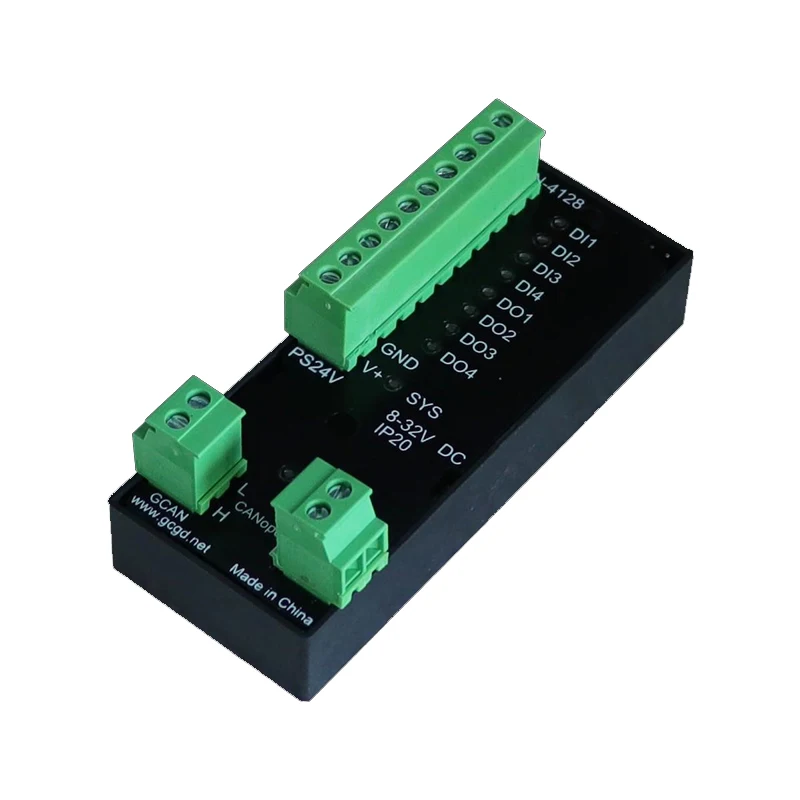 

CAN / CANopen Remote IO 4 DI / DO GCAN-4128 Digital Input and Output Module Integrated Isolation Protection Module