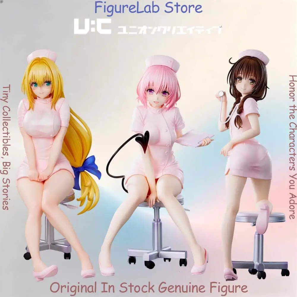 Official Genuine In Stock Unioncreative Tearju Lunatique Momo Belia Deviluke Yuuki Mikan Nurse Outfit Figure Anime To Love-Ru