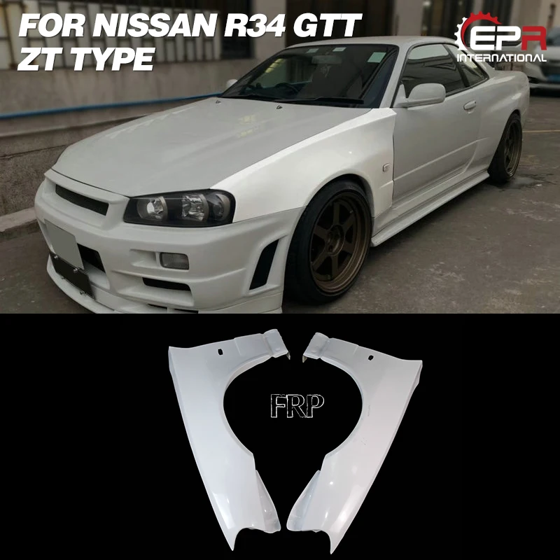 fiber glass fender for nissan R34 GTT ZT type front fender (Can only fitted with conversion side & rear fender)