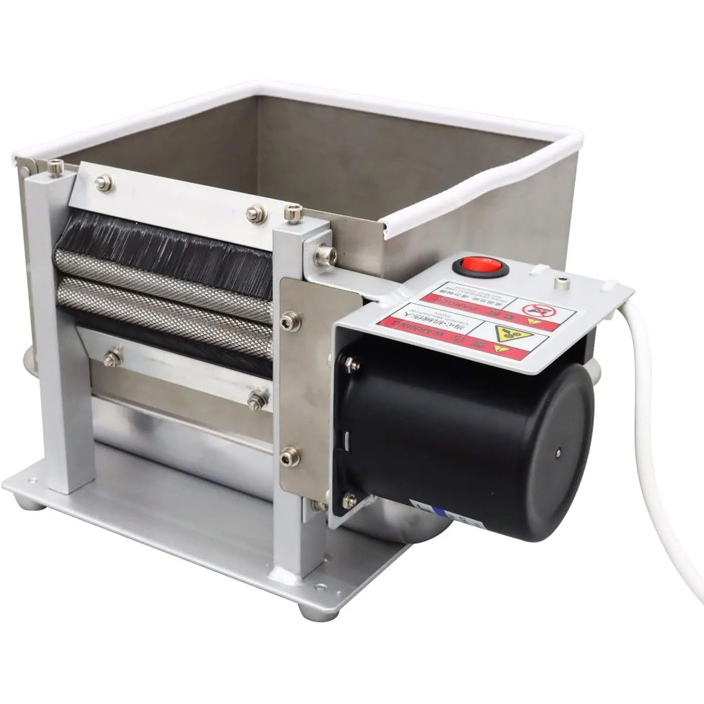 Erbsen-Schälmaschine, kleiner Edelstahl-Schälmaschine für grüne Bohnen, kommerzieller Bohnen-Erbsen-Schäler, elektrische Erbsen-Bohnen-Schälmaschine, 220 V